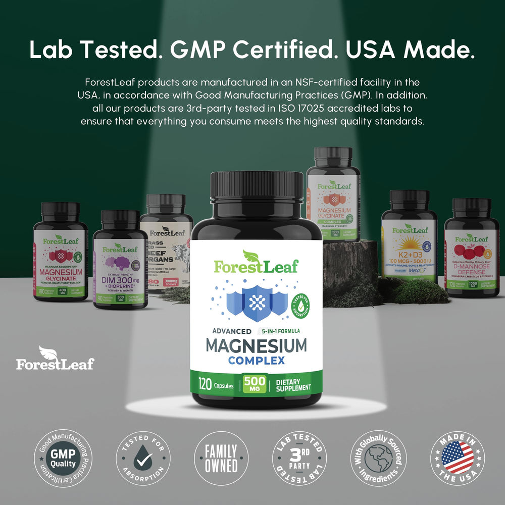 ForestLeaf sello GMP y certificaciones para mostrar pruebas de calidad y pureza
