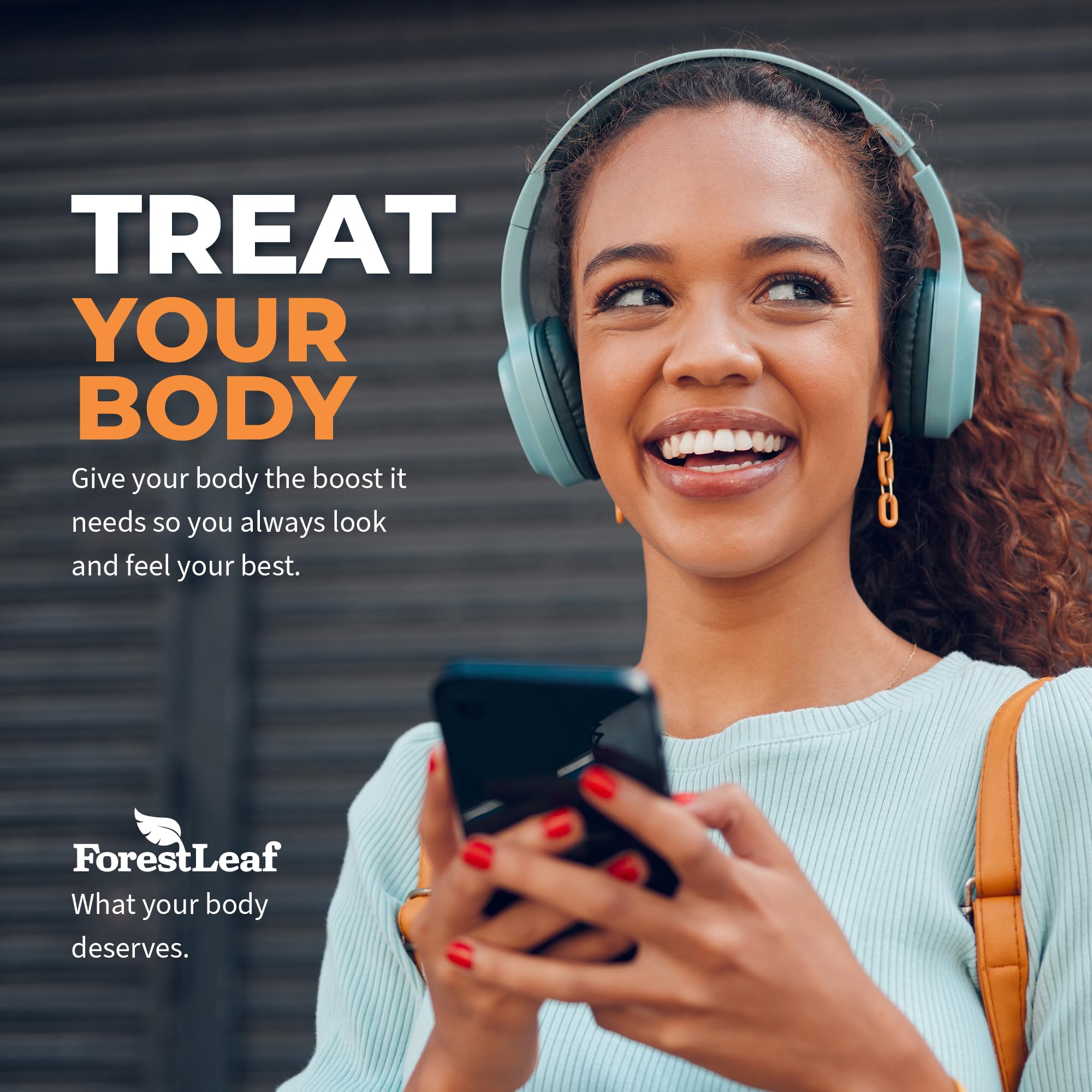 ForestLeaf estilo de vida: persona activa y piel luminosa por suplementación