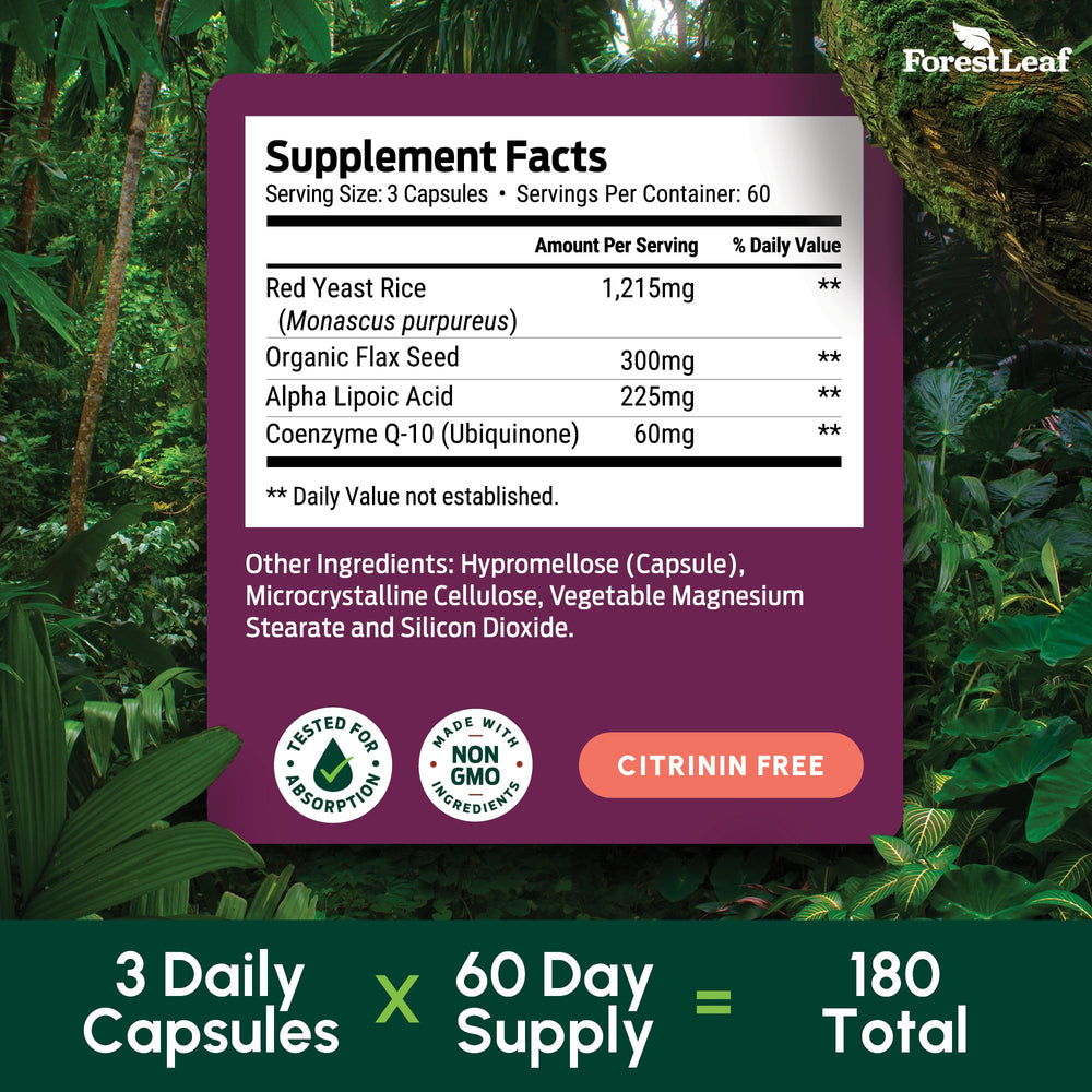 ForestLeaf frasco en mano para comparar escala y cantidad de cápsulas