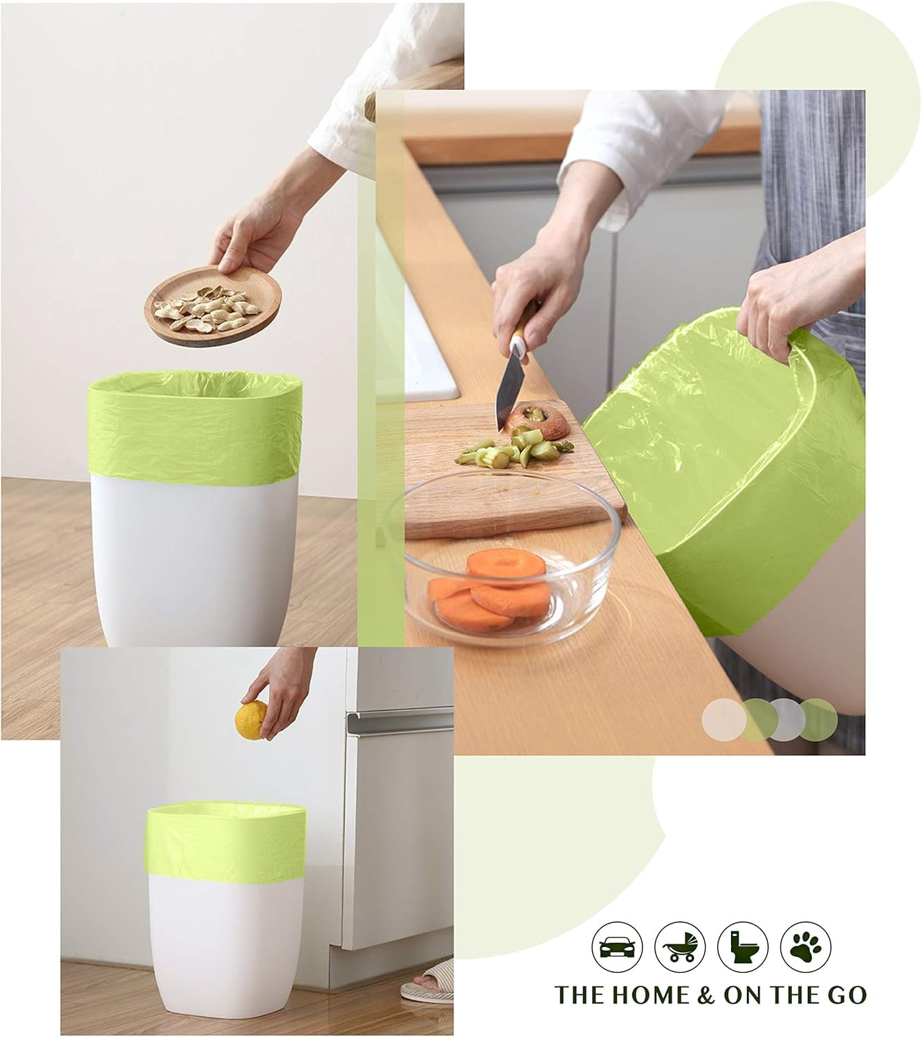 FORID rollo con bolsas enrolladas, fácil dispensado y reposición rápida