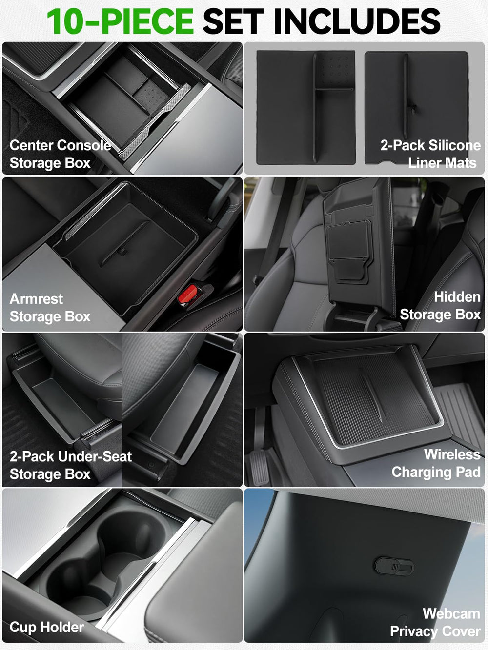 Foronetry armrest storage box detail protecting items and maximizing space