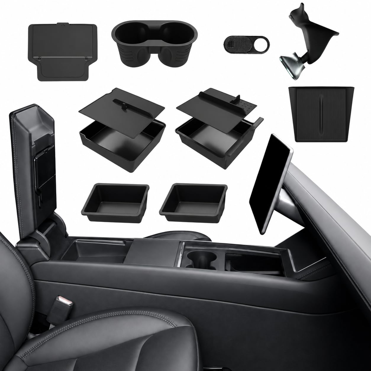 Foronetry front console installed showing neat organization and easy access
