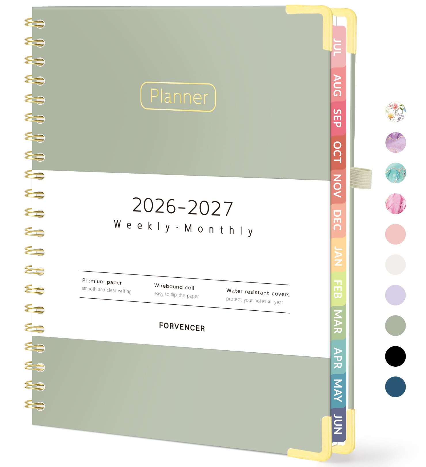 Forvencer tapa frontal elegante y resistente que protege el planner
