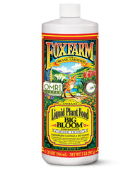 FoxFarm Big Bloom front label showing product name and benefits