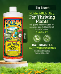 FoxFarm Big Bloom being poured to show liquid texture and easy mixing