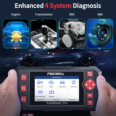 FOXWELL NT604 Elite con cable OBD2 conectado, fácil enlace al vehículo