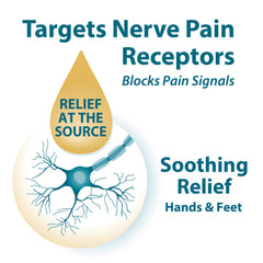 FRANKINCENSE & MYRRH aplicación en talón demostrando alivio y confort inmediato