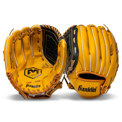 Franklin Sports textura del cuero sintético en primer plano que demuestra durabilidad y facilidad de rompimiento
