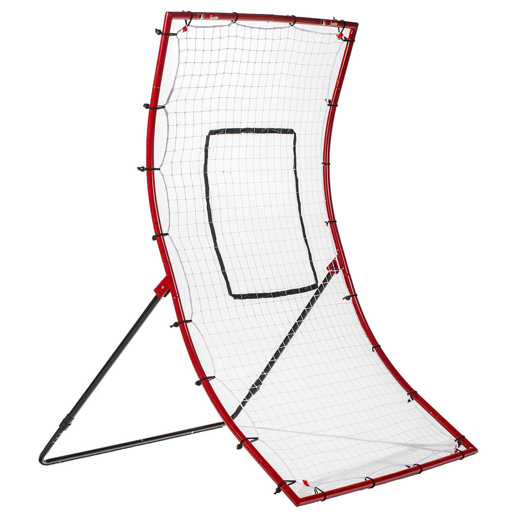 Franklin Sports front view showing full 68x48-inch trainer and stable base