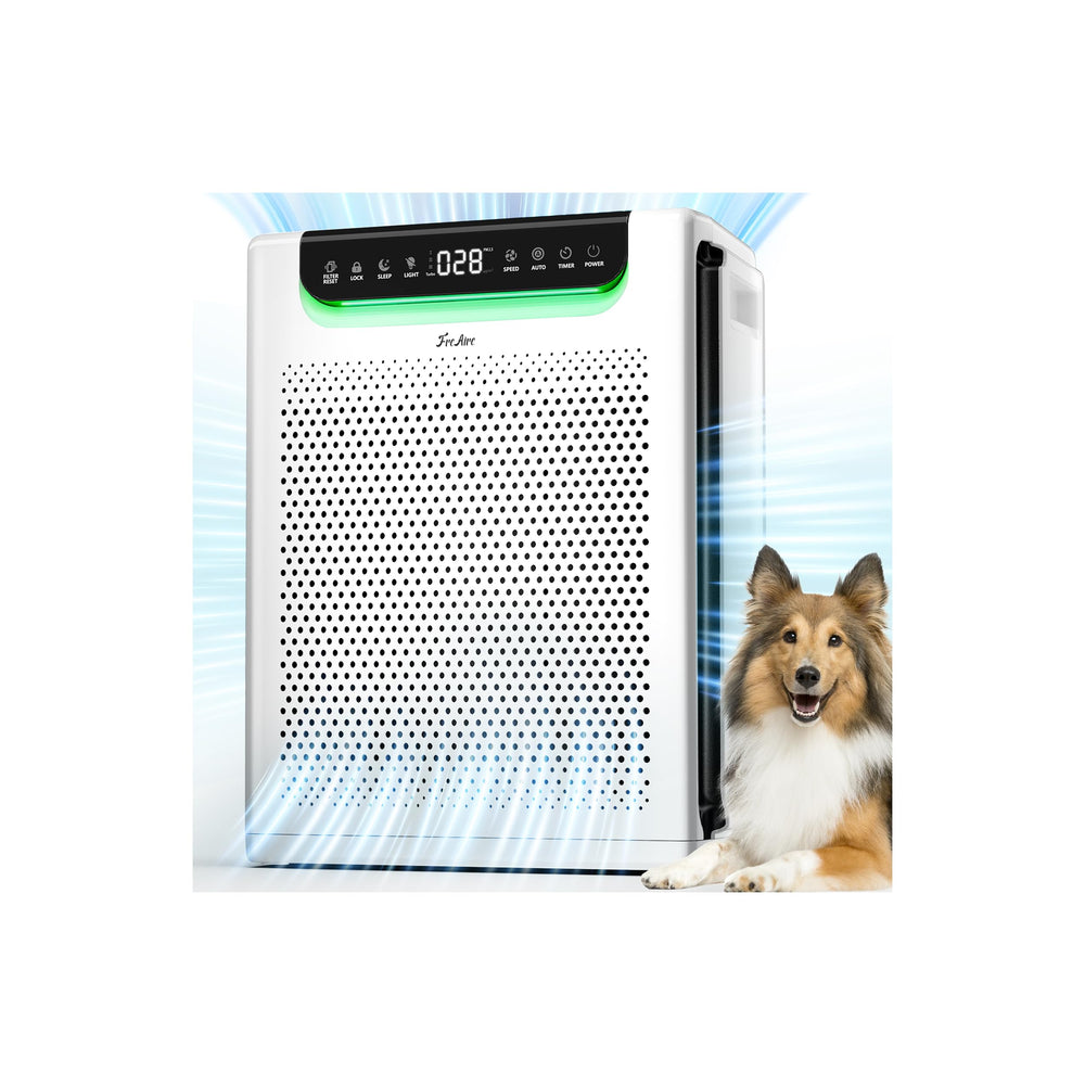 FreAire HAP607 front view showing sleek tower design and fast airflow