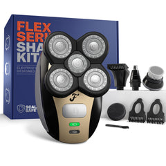 Freebird FlexSeries vista frontal mostrando todos los controles y ergonomía para afeitado cómodo