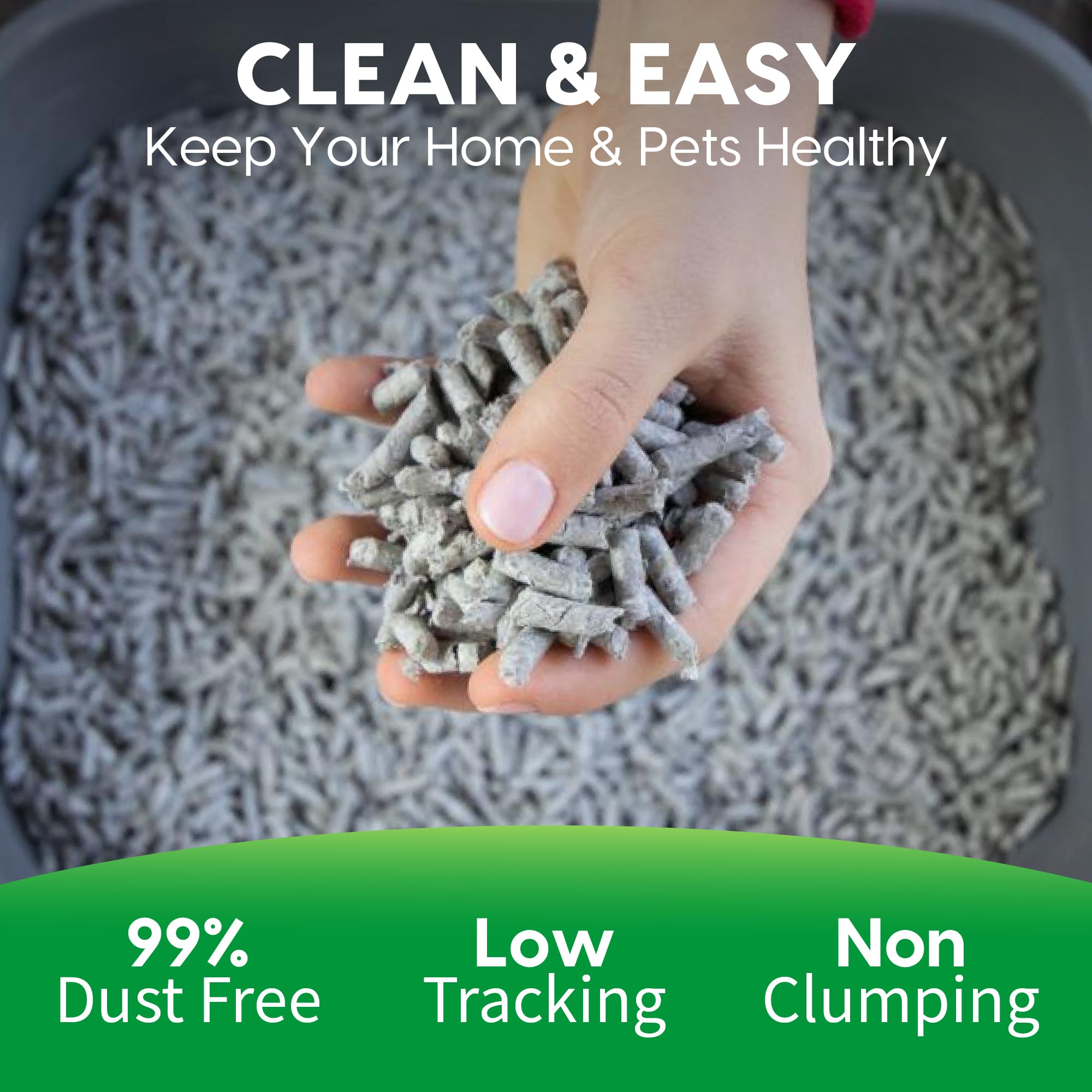 Fresh News comparación de tamaño de pellets, ideal para control de polvo