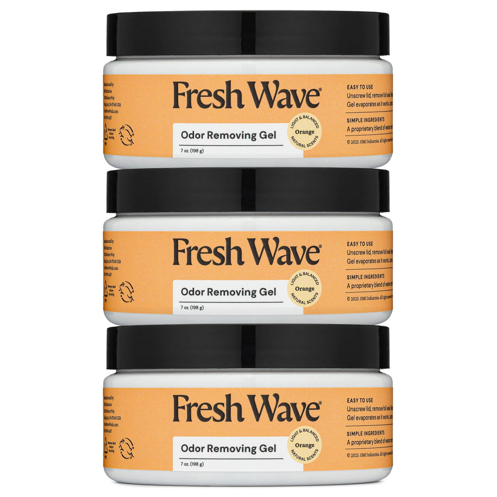 Fresh Wave envase frontal mostrando la etiqueta y beneficio de neutralizar olores