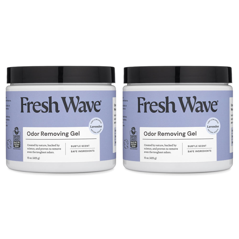 Fresh Wave frontal del envase mostrando el pack doble y beneficio neutraliza olores
