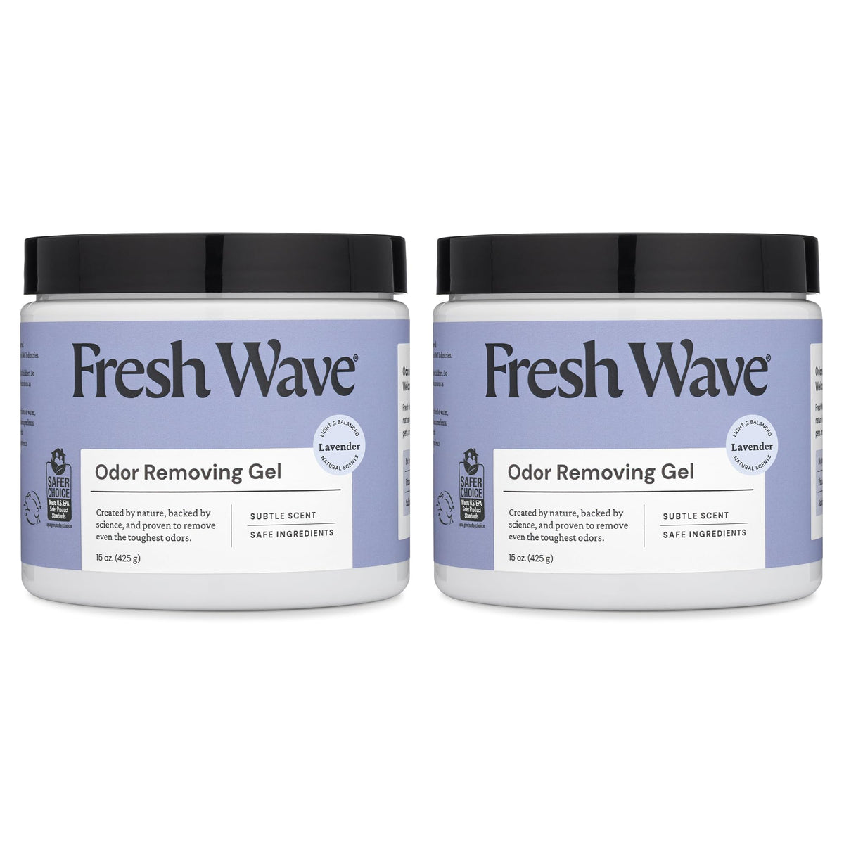 Fresh Wave frontal del envase mostrando el pack doble y beneficio neutraliza olores