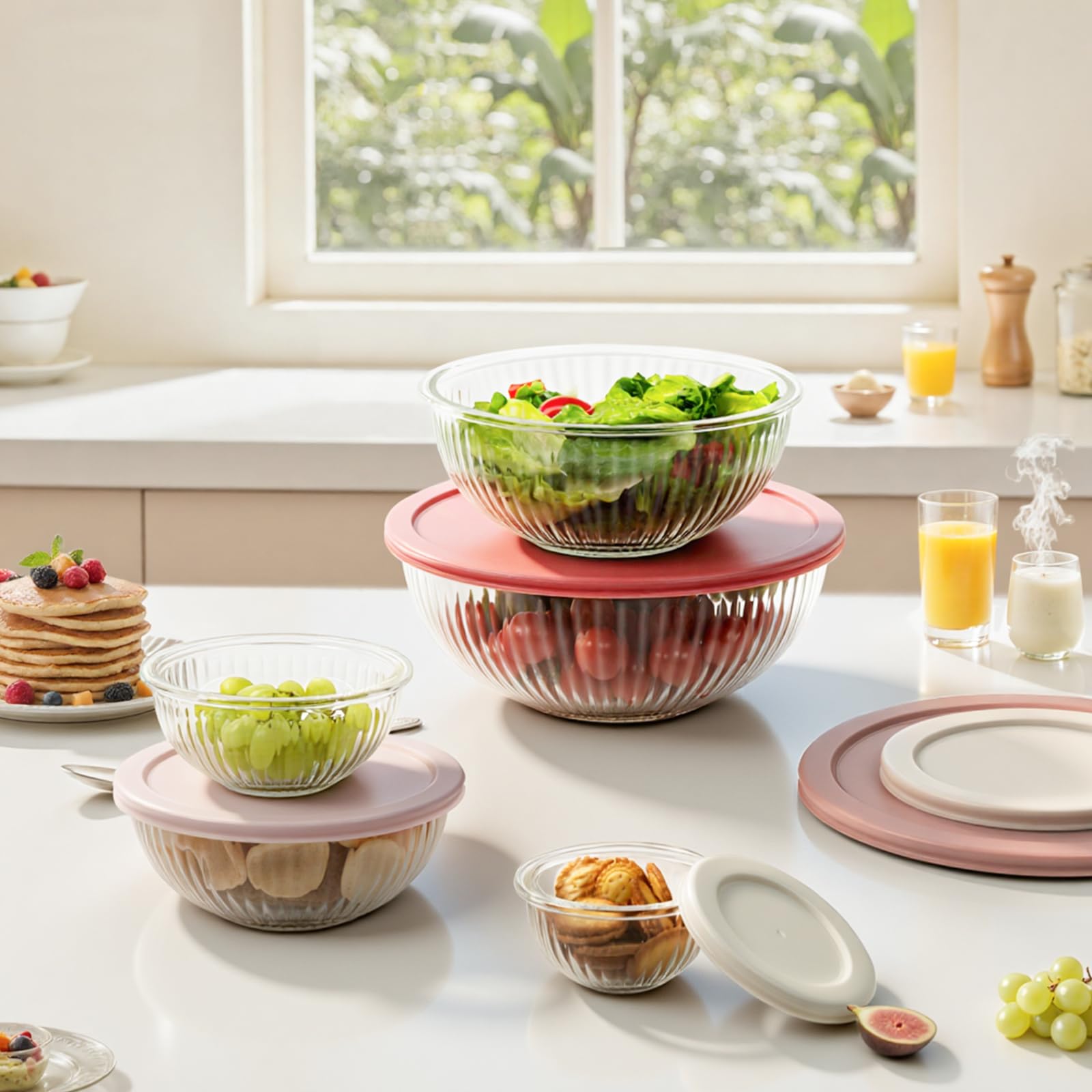 Freshmage conservación en nevera con tapas para almacenar sobras