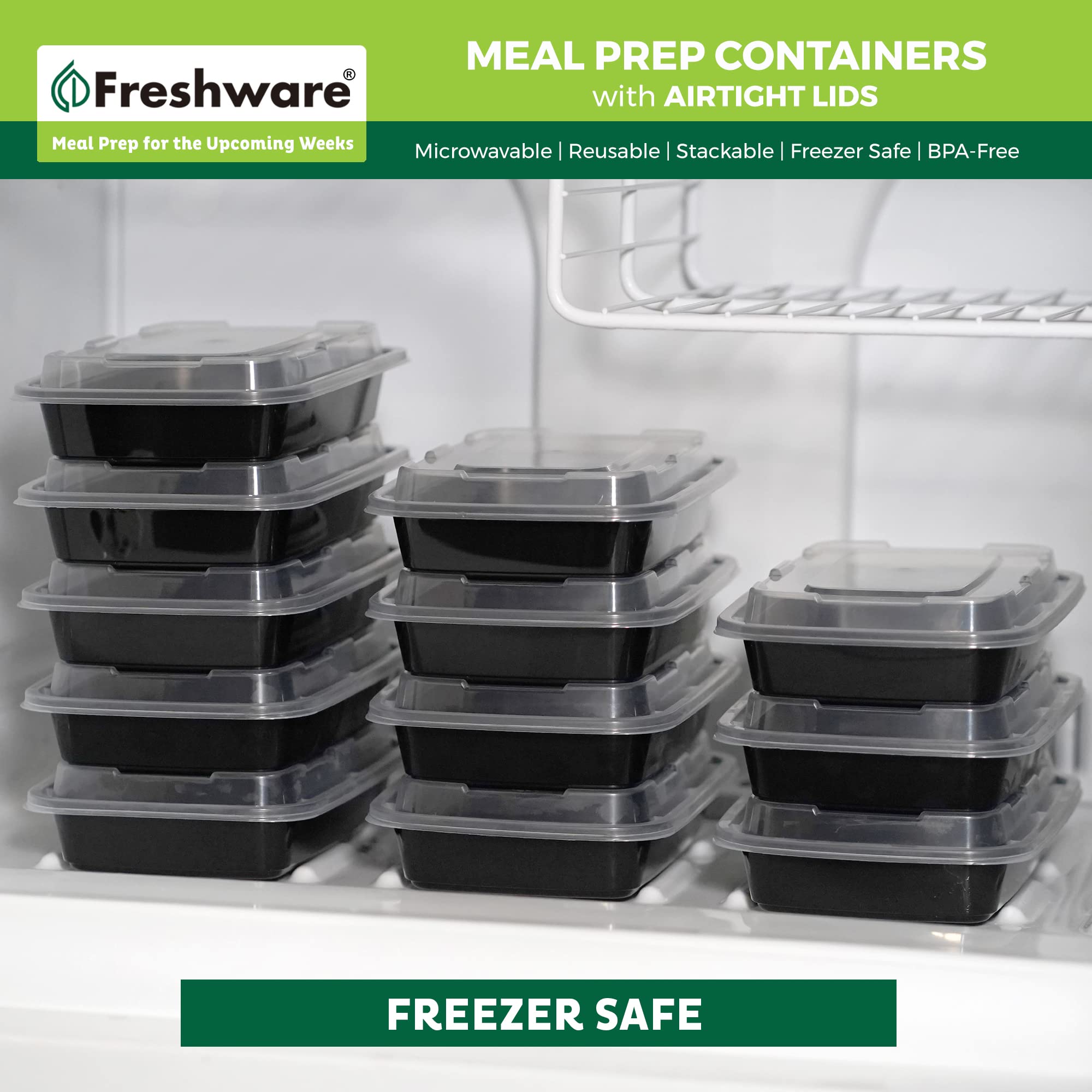 Freshware enfoque en el cierre de tapa que facilita transporte sin pérdidas