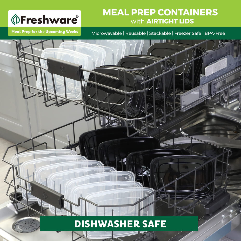 Freshware porciones congeladas en estantes, conserva comidas por más tiempo