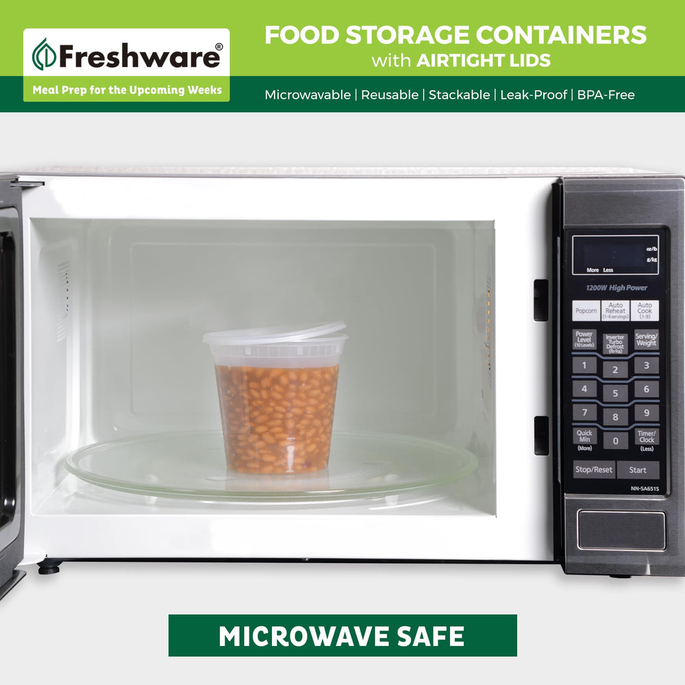 Freshware primer plano de tapa con sello hermético que evita derrames
