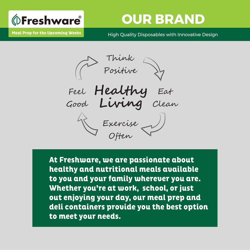 Freshware cajas usadas en catering para porciones y entregas rápidas