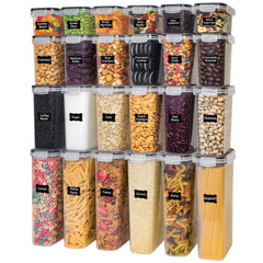 Freshware front view of organized container set showing clear benefit of visual inventory