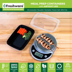 Freshware detalle de la tapa hermética que evita derrames y mantiene frescura