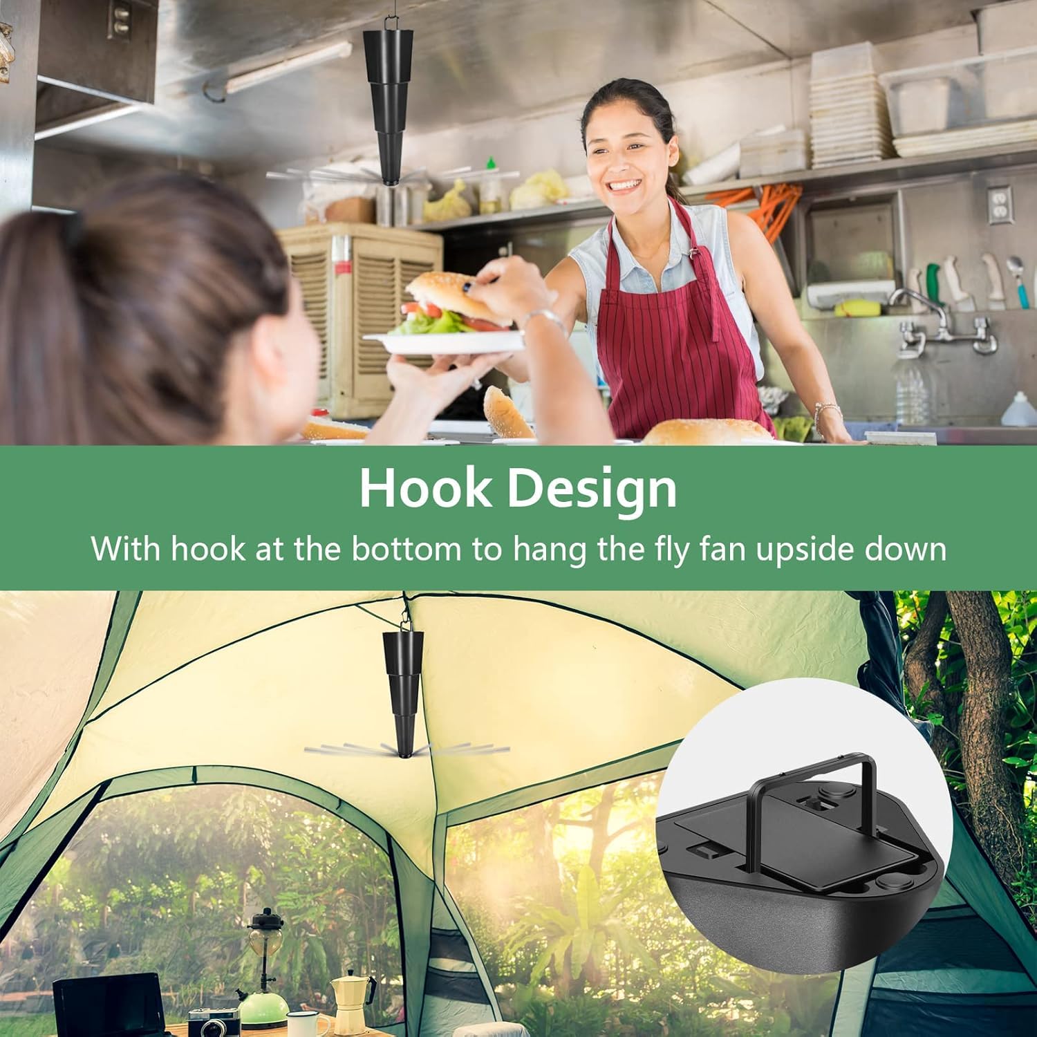 Fretech soft flexible blade bending on touch showing safe design for family use