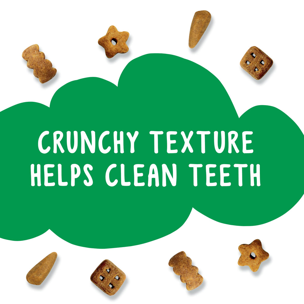 Friskies primer plano de textura crujiente que resalta masticación beneficiosa