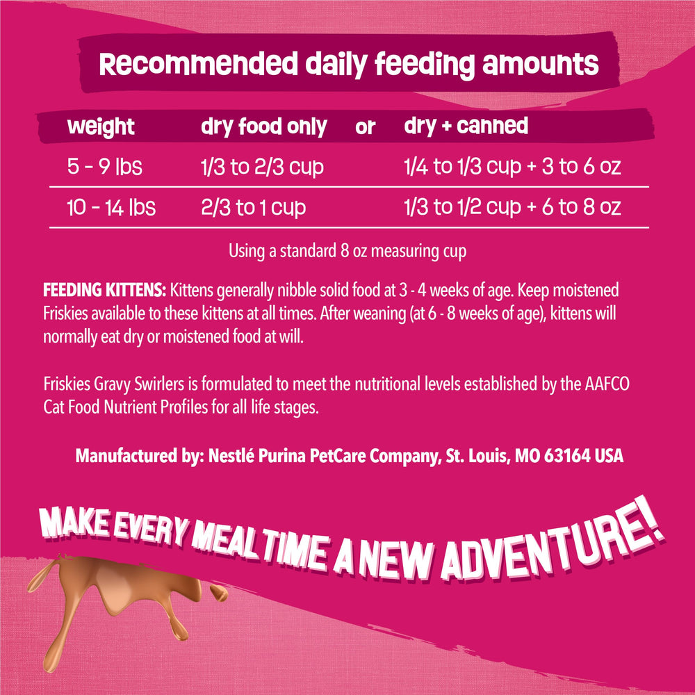 Friskies etiqueta nutricional enfocada en 40 nutrientes esenciales