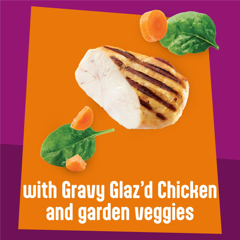 Friskies close-up de gravy espeso que intensifica el sabor