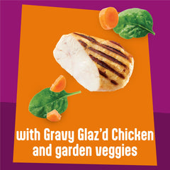 Friskies close-up de gravy espeso que intensifica el sabor