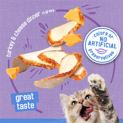 Friskies lata abierta servida en plato, lista para alimentar