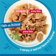 Friskies lata abierta vista superior lista para servir y usar fácilmente