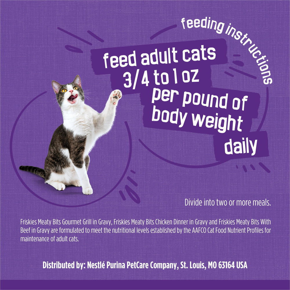 Friskies lata reciclable destacando envase sostenible y manejo responsable