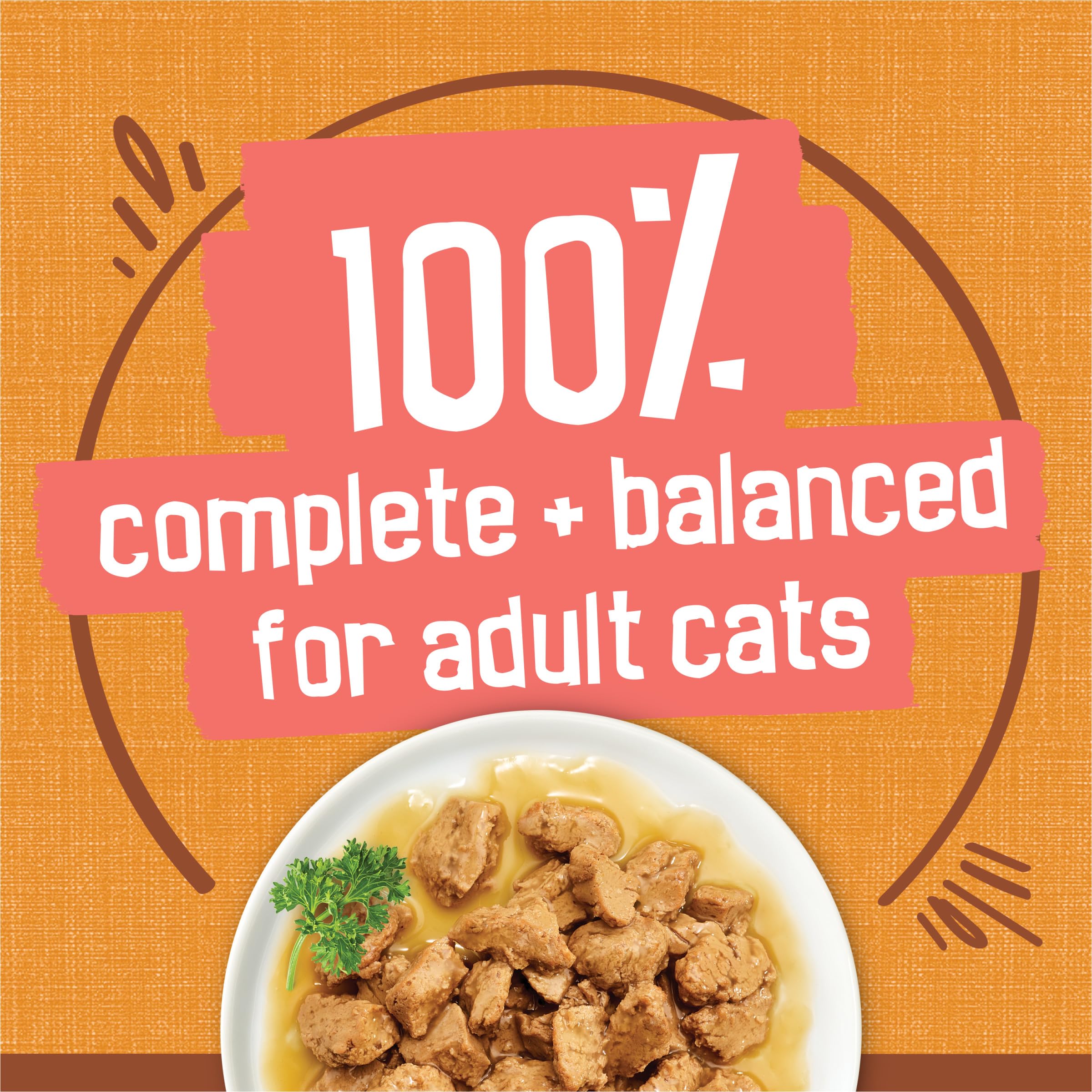 Friskies recyclable cans stacked in a 24-pack, convenient bulk storage
