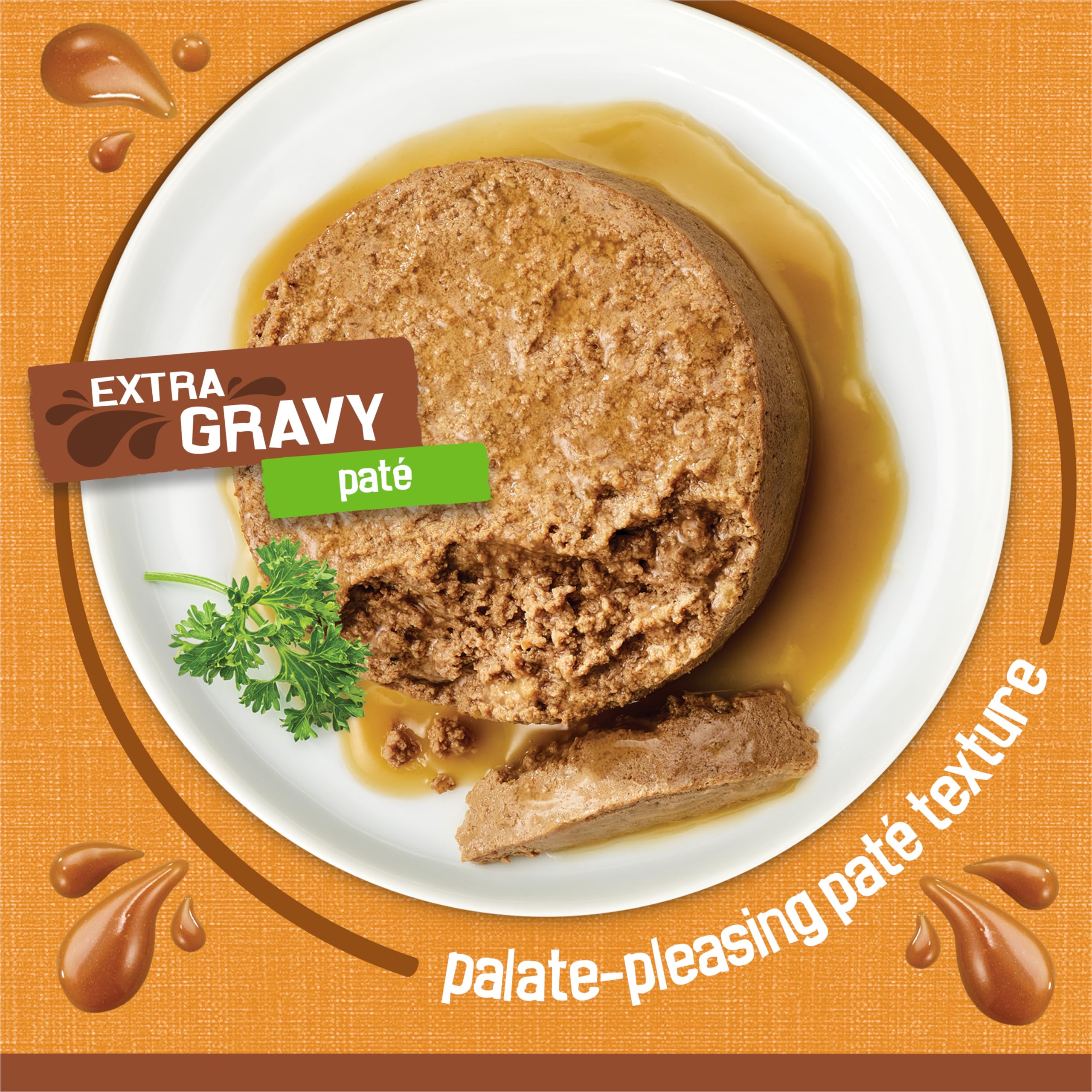 Close-up de la salsa extra Friskies que mejora hidratación