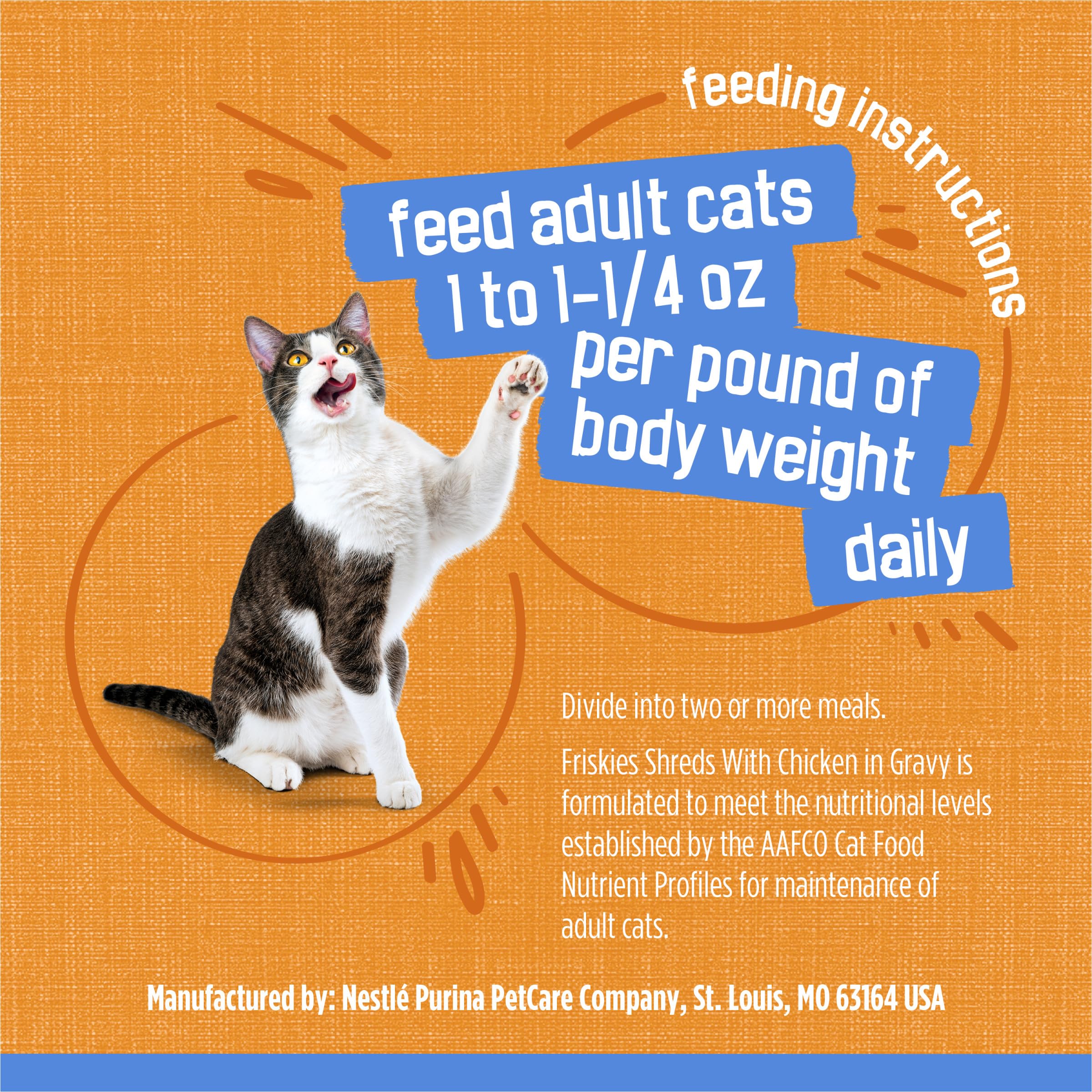 Latas Friskies apiladas destacando envase reciclable y manejo responsable