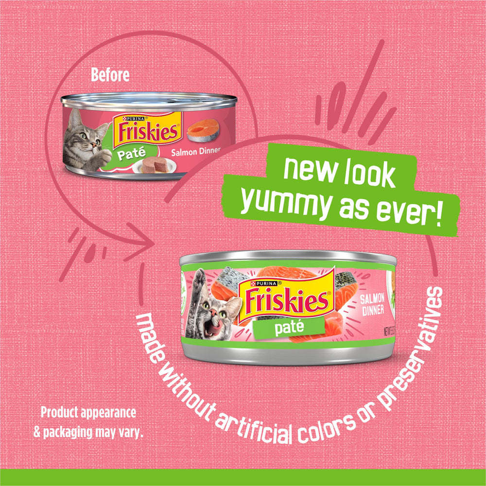 Friskies textura de pate en primer plano que facilita la ingestión