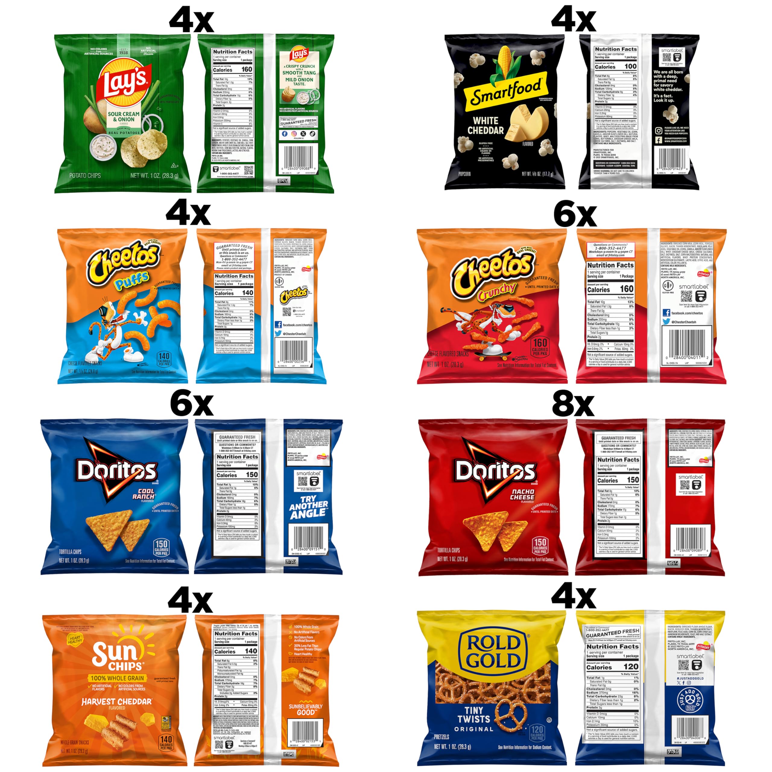 Frito-Lay bolsas individuales en la mano para reparto fácil