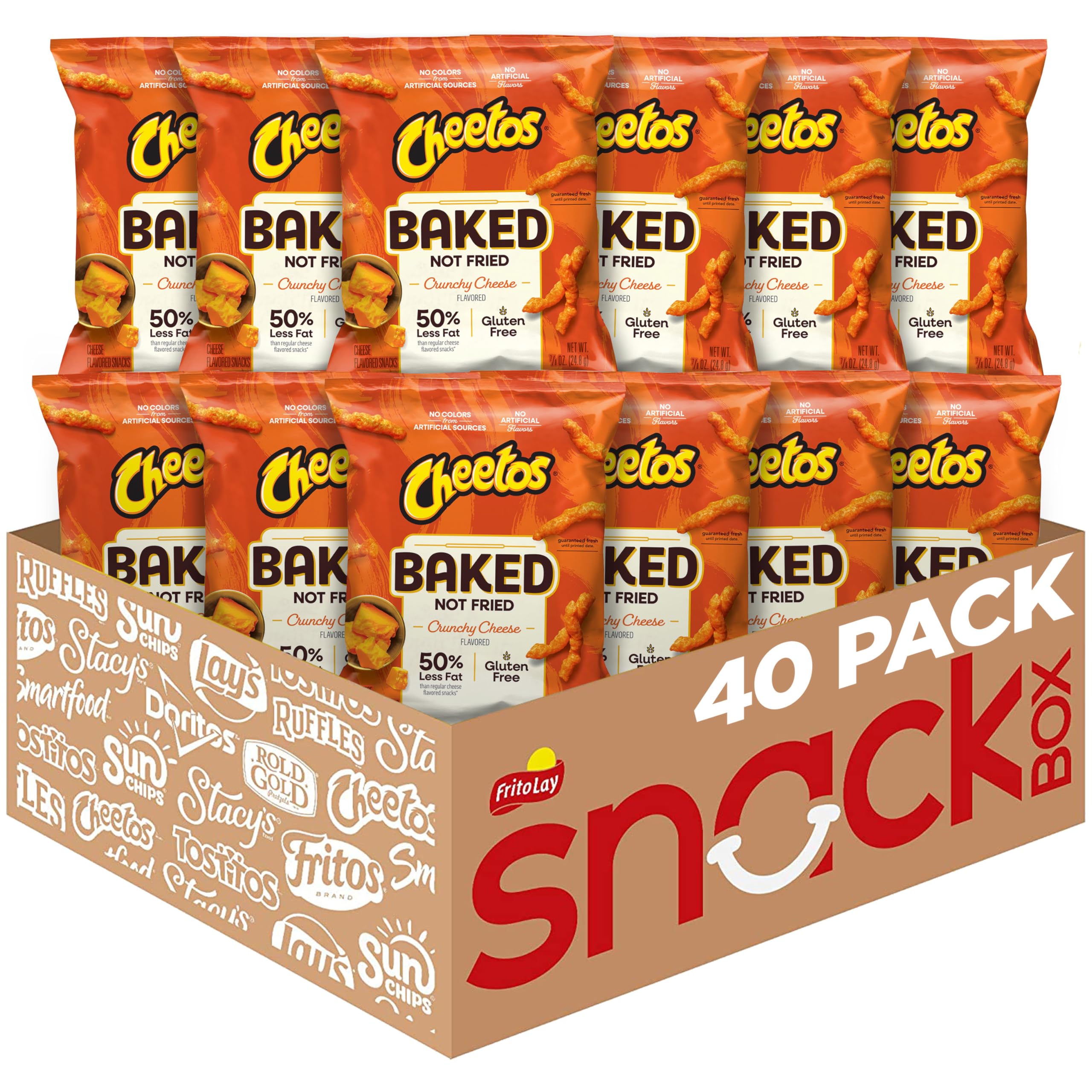 Frito Lay caja pack 40 bolsas al frente mostrando conveniencia y cantidad