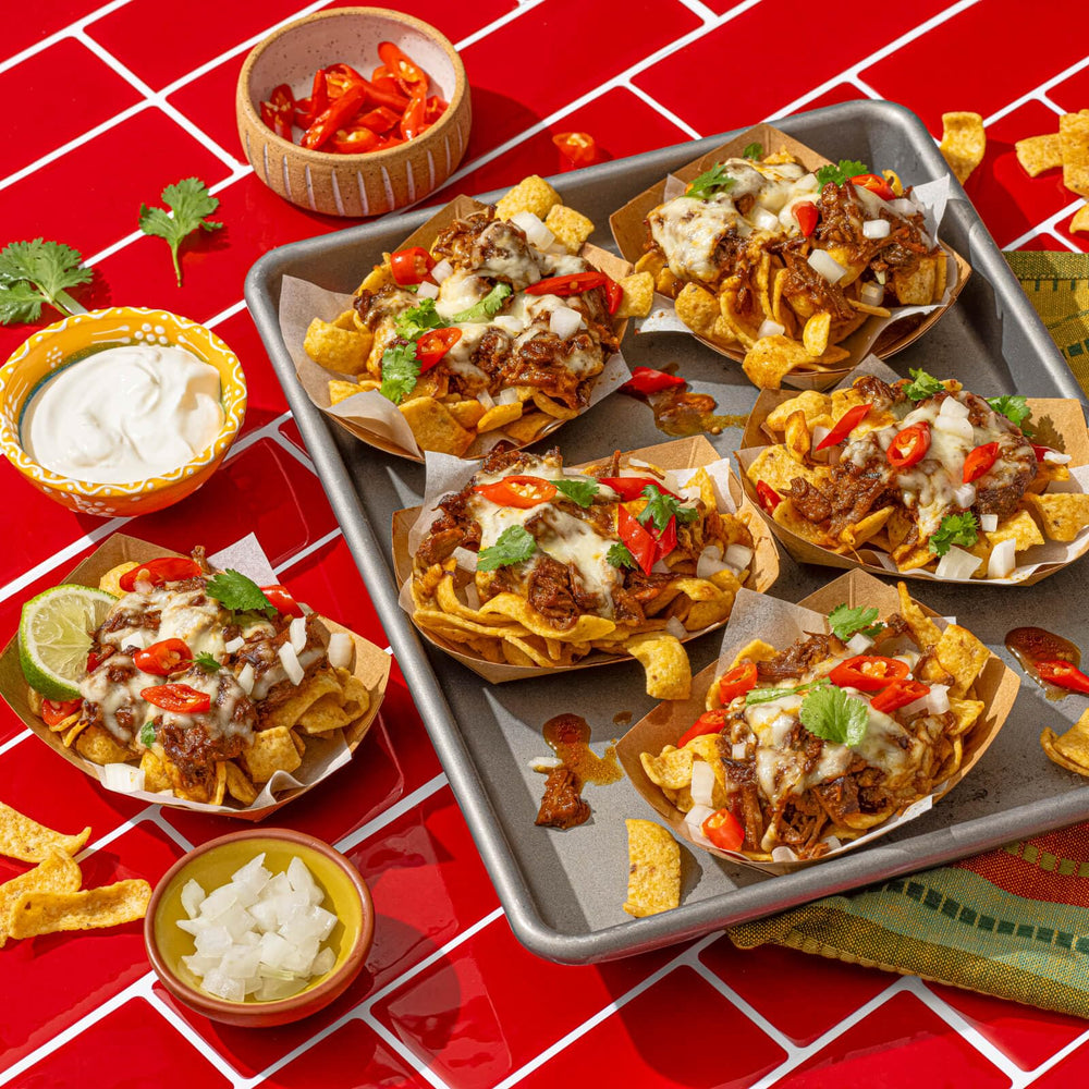 Frito Lay comparación del tamaño en mano para visualizar porción