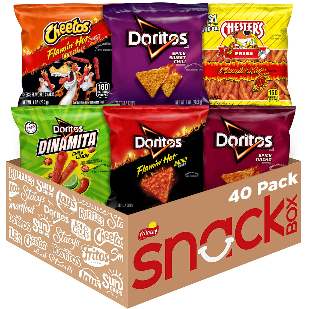 Frito-Lay frente del paquete mostrando variedad y conveniencia