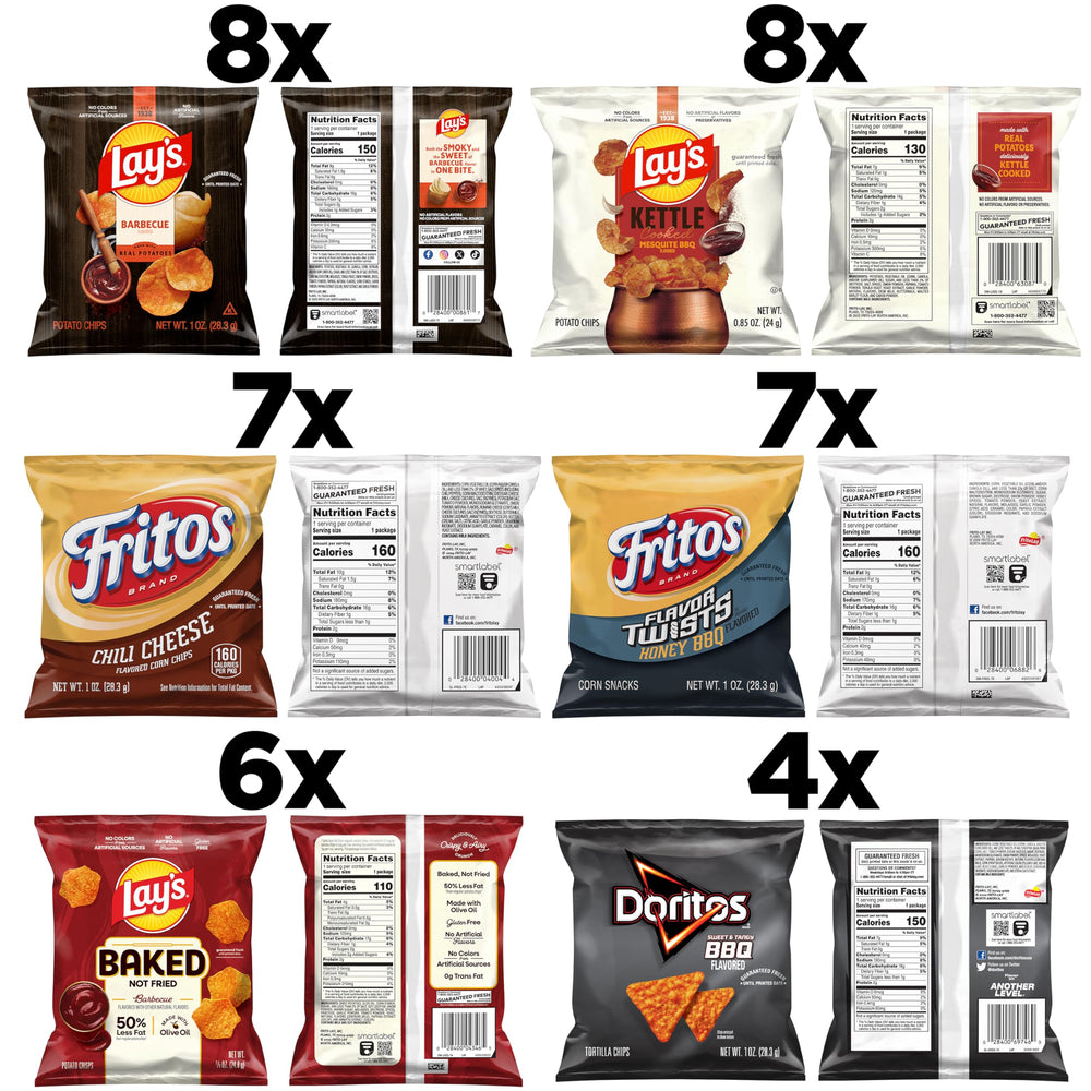 Frito Lay Lay’s Barbecue bag close-up showing crisp texture and smoky flavor benefit