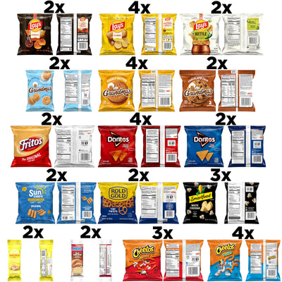 Frito Lay montaje de porciones listo para repartir en eventos