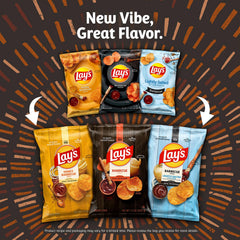Frito Lay open box revealing 40 individually wrapped barbecue snack bags — easy sharing