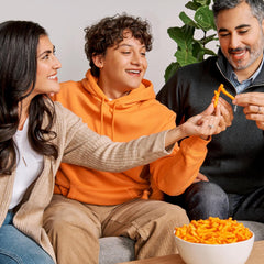 Frito Lay textura crujiente de chips y pretzels en primer plano
