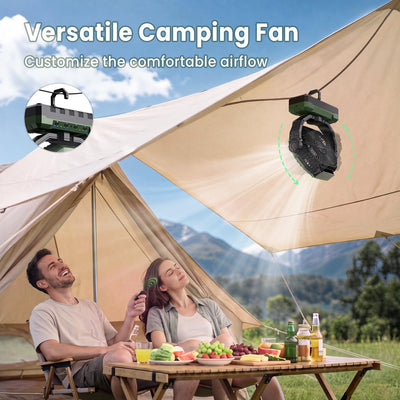 FRIZCOL ventilador junto a smartphone para comparar tamaño y mostrar 24000mAh