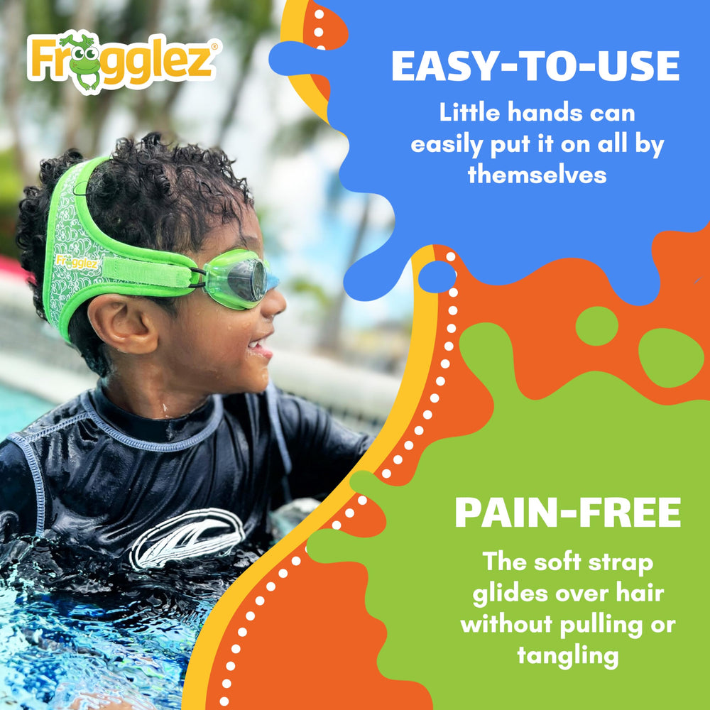Frogglez goggles floating on water to show they won’t sink