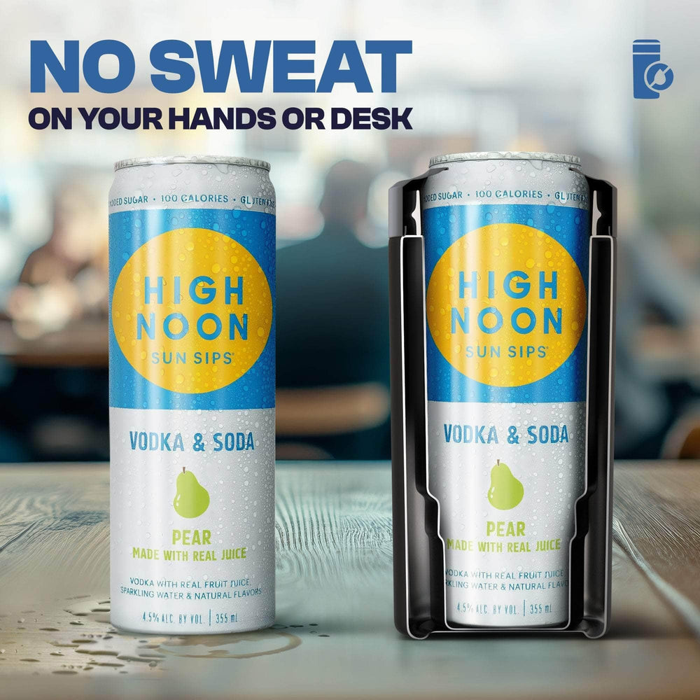 Frost Buddy in beach setting keeping drinks cold during outdoor fun
