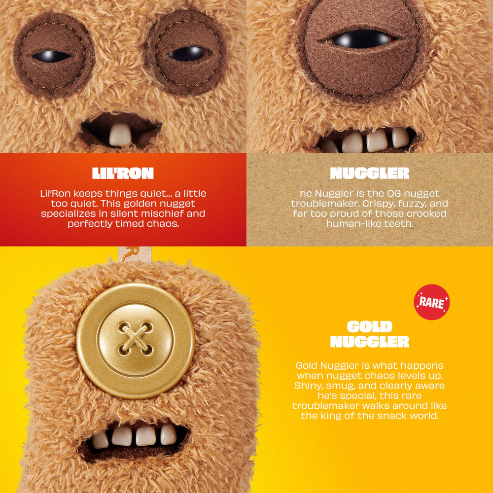 Fuggler nugget colgado en llavero mostrando cómo personaliza objetos cotidianos